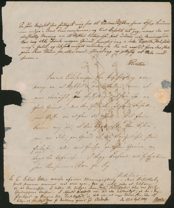 Udtalelse af c. molbech af 21. sept. 1839 om 